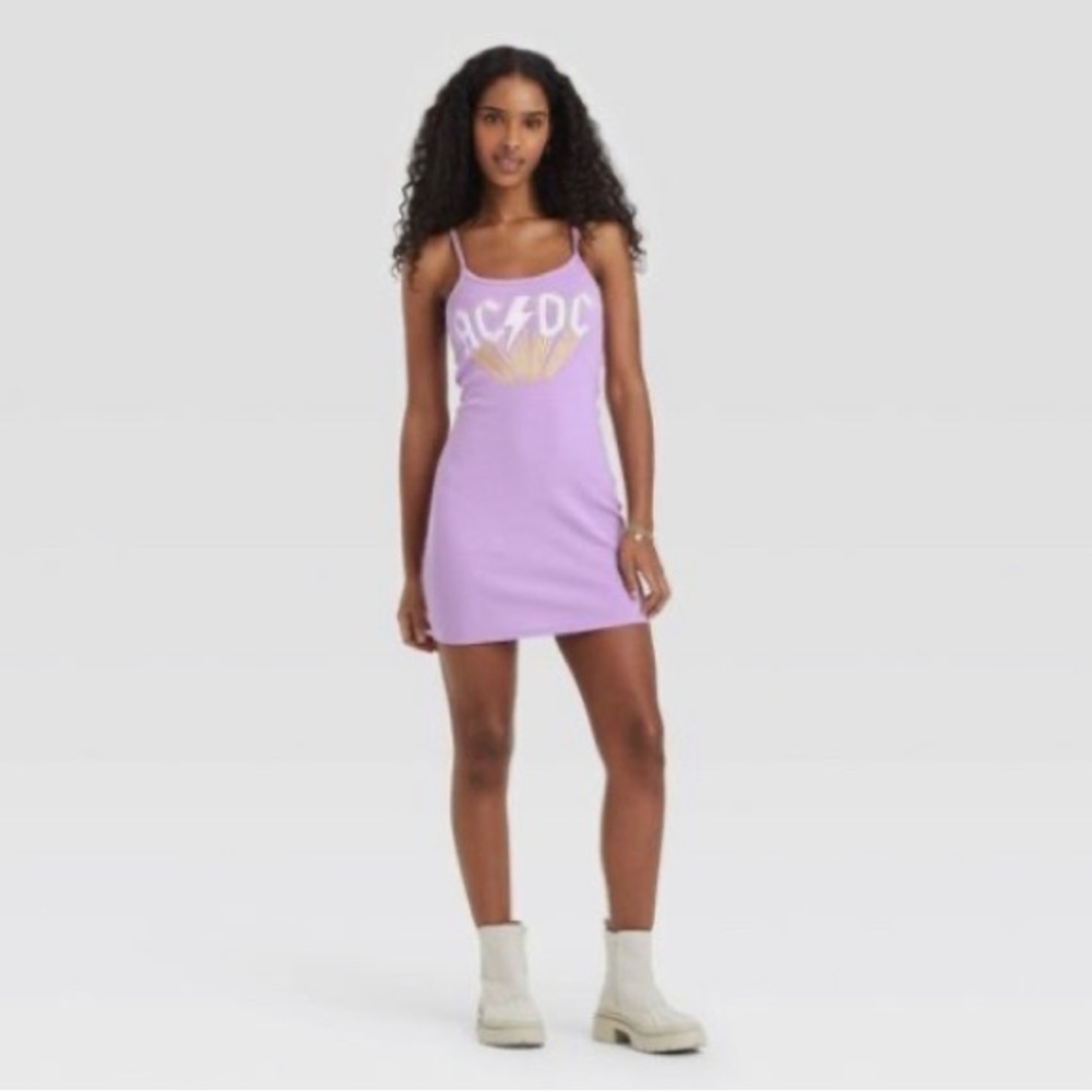AC/DC Junior’s dress Grayson Threads Medium lavender mini NEW